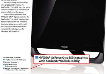 В платформе NVIDIA Ion 2 используется GPU GeForce G310 