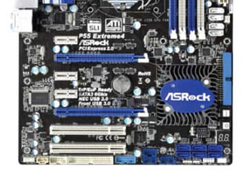 ASRock P55 Extreme4 — материнская палата на чипсете Intel P55 с четырьмя портами SATA 6 Гбит/с