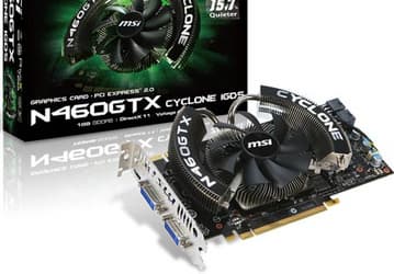В серию MSI N460GTX Cyclone вошли тихие 3D-карты, подготовленные к разгону