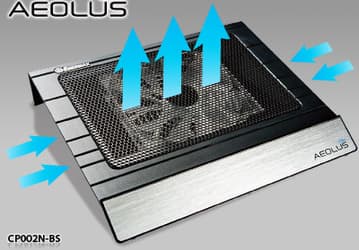 Охлаждающая подставка для ноутбуков Enermax Aeolus N14 CP002N не требует питания от электросети