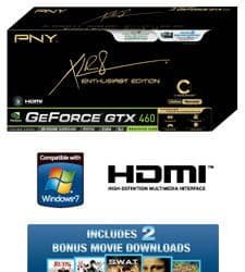 PNY дополняет серию XLR8 разогнанной 3D-картой GeForce GTX 460