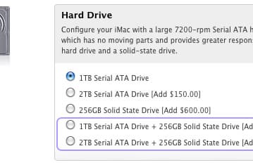 Новые iMac могут использовать связку HDD и SSD