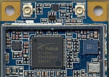 Ralink RT3592BC8 одновременно поддерживает 2x2 802.11n и Bluetooth 3.0+HS
