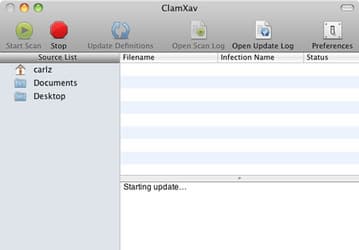 ClamXav 2.0.8 — антивирусный сканер для Mac