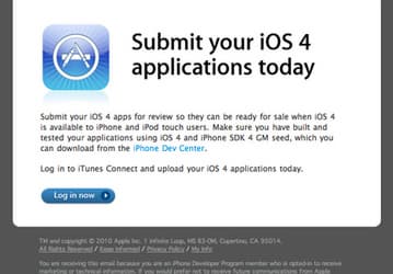 App Store начал прием приложений для iOS 4