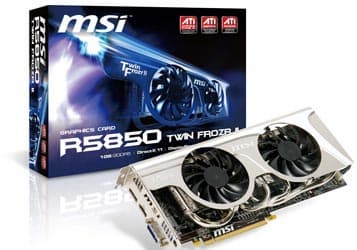 MSI представила 3D-карты R5870 Twin Frozr II и R5850 Twin Frozr II