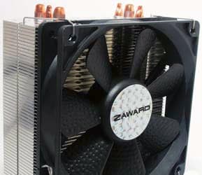 В процессорной системе охлаждения Zaward Vapor120 применена технология HDT