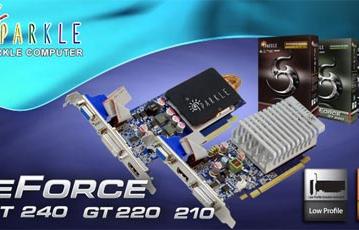 Низкие и тихие: 3D-карты SPARKLE GeForce 210, GT220 и GT240 LP Silent Series