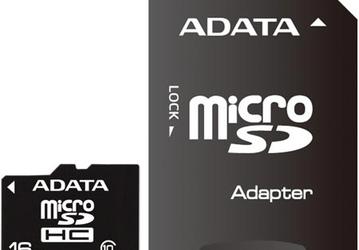 A-DATA представила карты памяти microSDHC Class 10