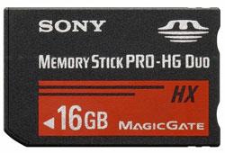 Sony представила высокоскоростные карты памяти Memory Stick PRO-HG Duo HX