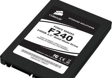 SSD Corsair Force в режиме записи развивают скорость до 275 МБ/с