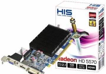 HIS готовит бесшумную низкопрофильную версию 3D-карты Radeon HD 5570