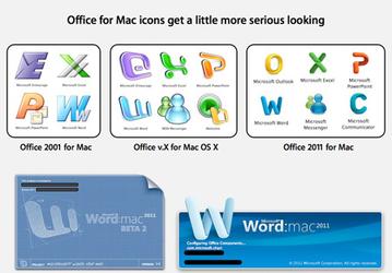 В Office 2011 для Mac появятся новые иконки