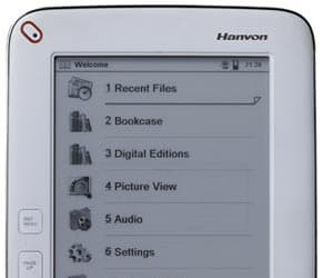 Электронная книга Hanvon WISEreader B630 оснащена клавиатурой