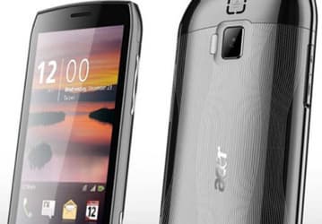 Acer оснастила смартфон экраном диагональю 4,8 дюйма разрешением 1024 х 480 пикселей