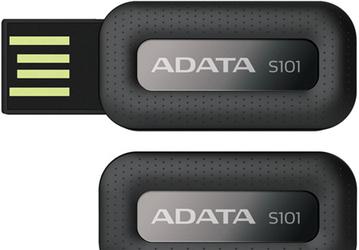 Миниатюрный USB-накопитель ADATA S101 отделан кожей