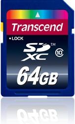 Еще одна новинка Transcend: карта памяти формата SDXC объемом 64 ГБ