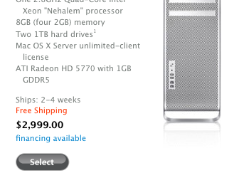 Отказавшись от Xserve, Apple предложила использовать Mac Pro Server 