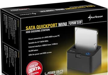 Sharkoon QuickPort Mini — стыковочная станция с интерфейсом USB 3.0 для маленьких