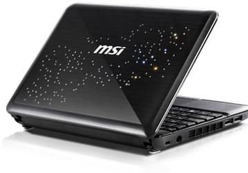 MSI «рассыпала» на крышку нетбука Wind U135DX кристаллы Swarowski