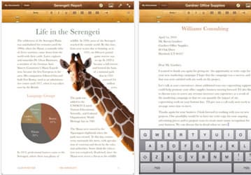 iWork 1.3 для iPad — новая версия офисного пакета