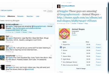 Twitter объявил об интеграции с музыкальной социальной сетью Apple Ping  