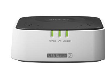 Устройство Synology USB Station 2 делает обычные накопители и принтеры доступными по сети