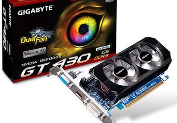 3D-карта NVIDIA GeForce GT 430 в исполнении Gigabyte работает на повышенных частотах