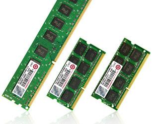 Transcend выпускает три планки памяти объемом 4 ГБ c чипами DDR3 плотностью 2 Гбит