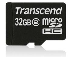 Transcend представила карту памяти microSDHC объемом 32 ГБ