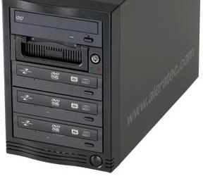 Aleratec 1:3 DVD/CD LightScribe Duplicator SA копирует оптические диски со скоростью до 24х