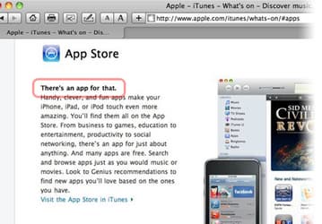 Apple зарегистрировала торговую марку "There’s an app for that" 