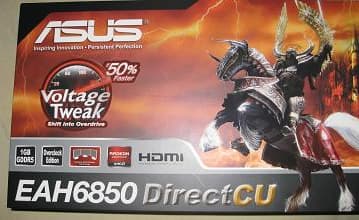 Фото дня: первая нереференсная карта на базе GPU Radeon HD 6850: ASUS EAH6850 DirectCU/2DIS/1GD5
