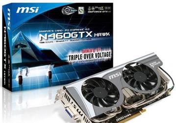 Графический процессор 3D-карты MSI N460GTX Hawk Talon Attack разогнан до 810 МГц