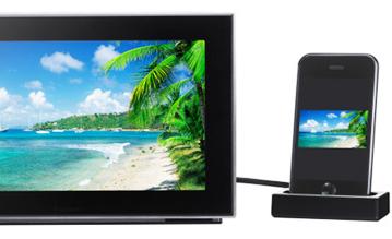 К фоторамке Panasonic MW-20 можно подключить iPhone