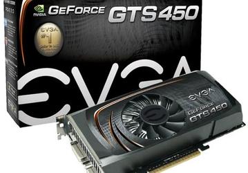 EVGA анонсирует три варианта 3D-карты GTS 450