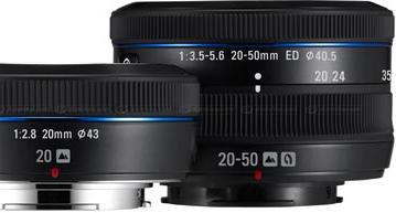 Представлены объективы Samsung 20mm F2.8 и Samsung 20-50mm F3.5-5.6 ED для камер системы NX