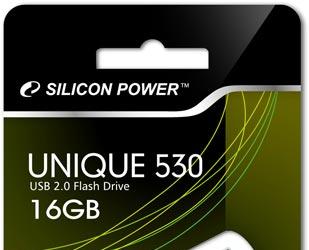 USB-накопитель Silicon Power Unique 530 имеет мягкий корпус в спортивном стиле