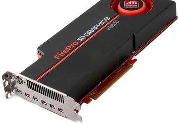 AMD представила первую профессиональную 3D-карту с поддержкой шести мониторов: ATI FirePro V9800