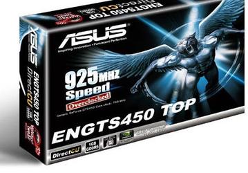 В 3D-карте ASUS ENGTS450 DirectCU применена технология прямого контакта