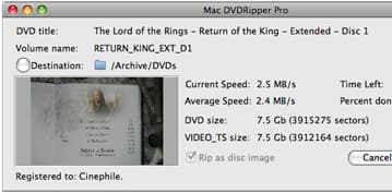 Mac DVDRipper Pro 1.6.4 — утилита для копирования DVD на жесткий диск