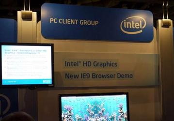 IDF 2010: Internet Explorer 9 Hardware Acceleration by Intel Core Processors