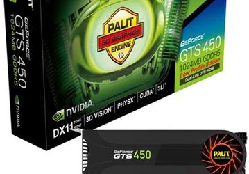 У Palit готова первая низкопрофильная 3D-карта GTS 450