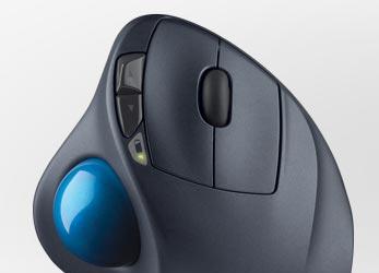 Трекбол Logitech Wireless Trackball M570 подключается к ПК без проводов