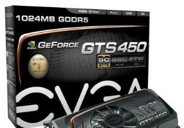 EVGA выпустит обычный и разогнанный варианты GeForce GTS 450