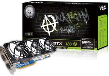 3D-карта KFA2 GeForce GTX 480 LTD OC Anarchy разогнана в заводских условиях