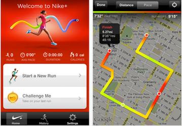 Приложение Nike+ GPS для iPhone позволяет контролировать спортивные упражнения без дополнительных датчиков