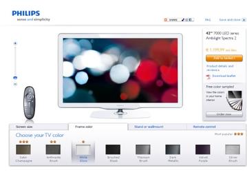 Philips представляет первый LED-телевизор, дизайн которого можно создавать самим