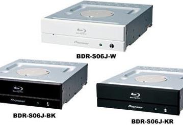 Внутренний оптический привод Pioneer BDR-S06J записывает носители Blu-ray со скоростью 12x