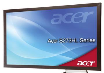 Acer оснащает монитор S273HL панелью типа VA